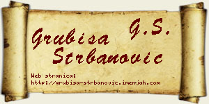 Grubiša Štrbanović vizit kartica